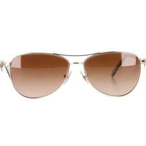 Tiffany & Co. Bow Aviator Sunglasses in Gold Metal